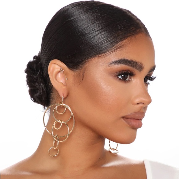 Fashion Nova - “Call Me Senorita Earrings” in Gold - Picture 2 of 3